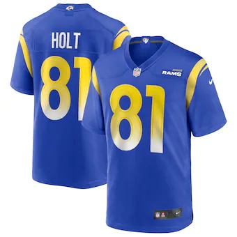 mens nike torry holt royal los angeles rams game retired pl